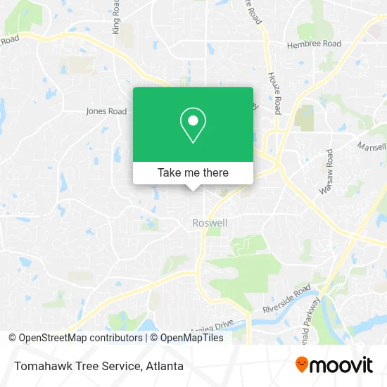 Tomahawk Tree Service map