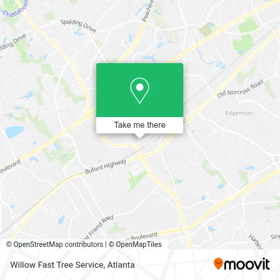 Willow Fast Tree Service map