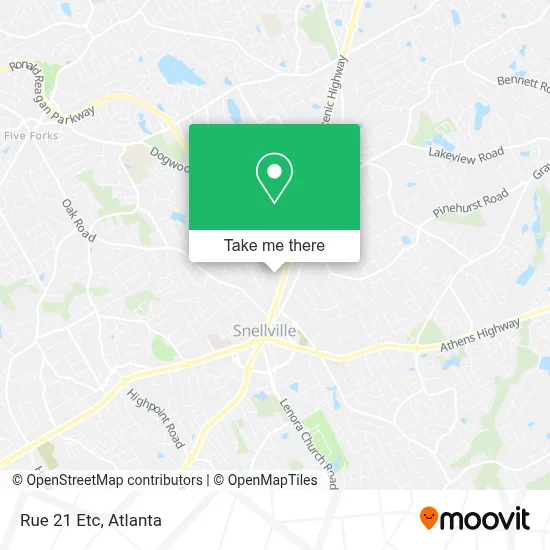 Rue 21 Etc map