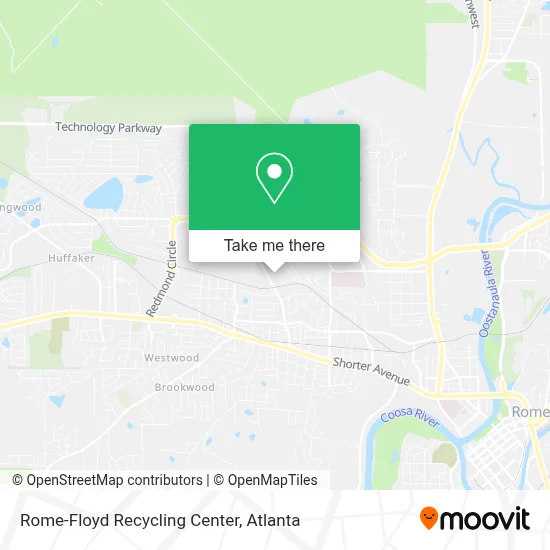 Rome-Floyd Recycling Center map