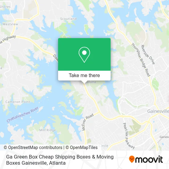 Ga Green Box Cheap Shipping Boxes & Moving Boxes Gainesville map