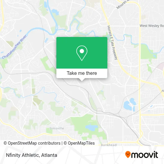 Nfinity Athletic map