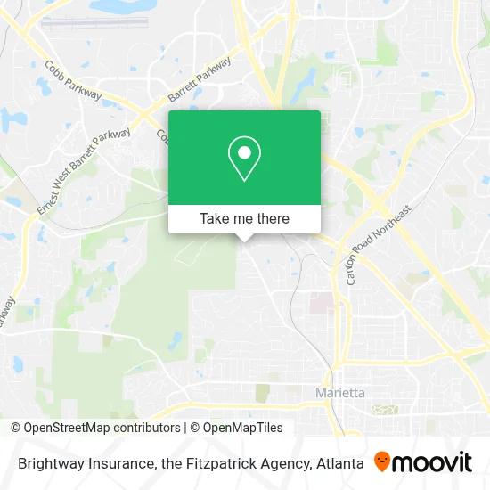 Brightway Insurance, the Fitzpatrick Agency map