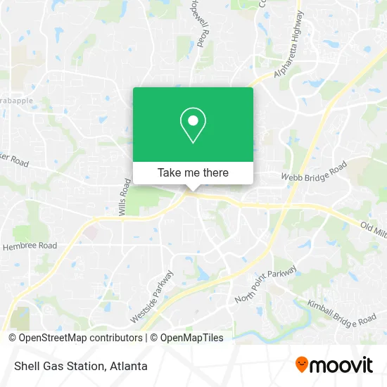 Shell Gas Station map