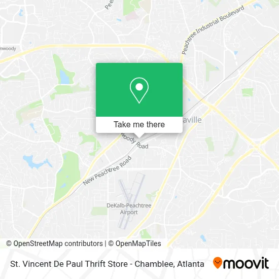 St. Vincent De Paul Thrift Store - Chamblee map