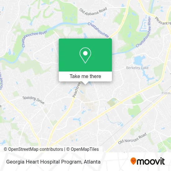 Georgia Heart Hospital Program map