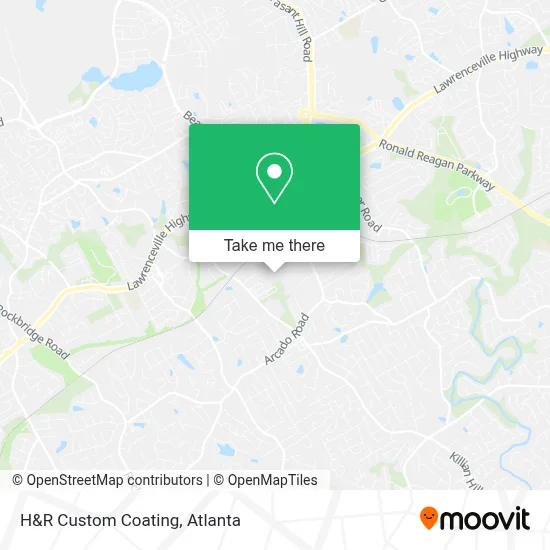 H&R Custom Coating map