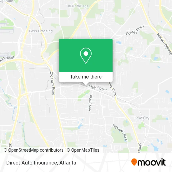 Direct Auto Insurance map