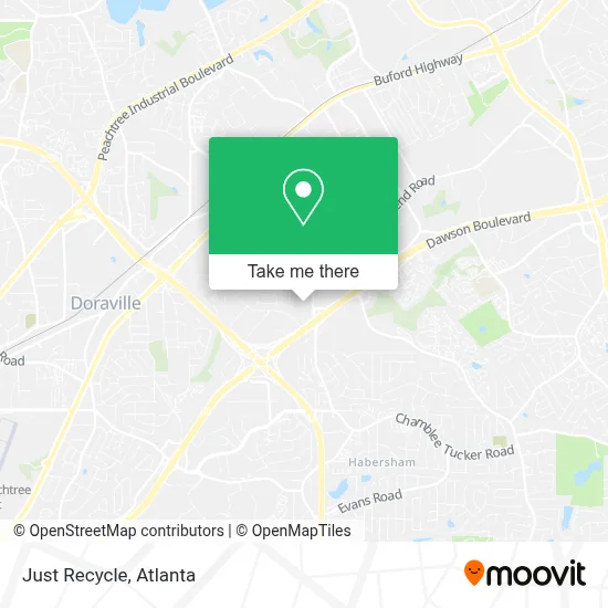 Just Recycle map