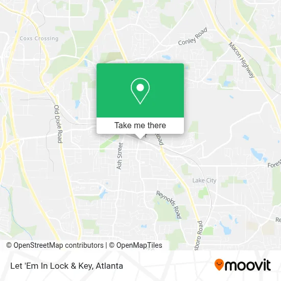Let 'Em In Lock & Key map