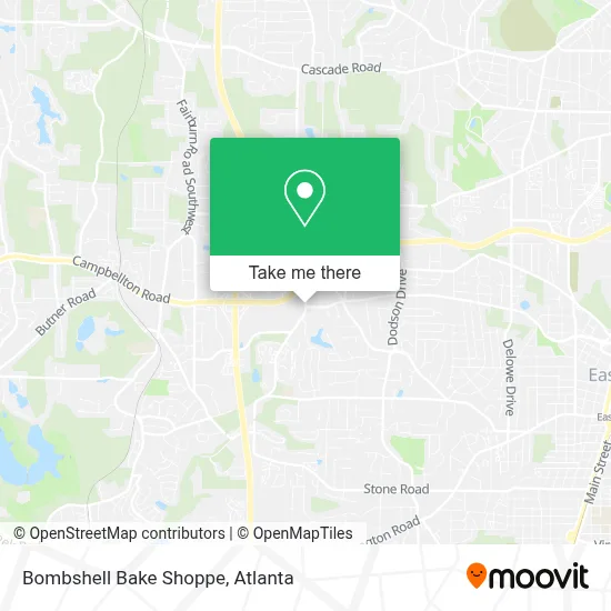 Bombshell Bake Shoppe map