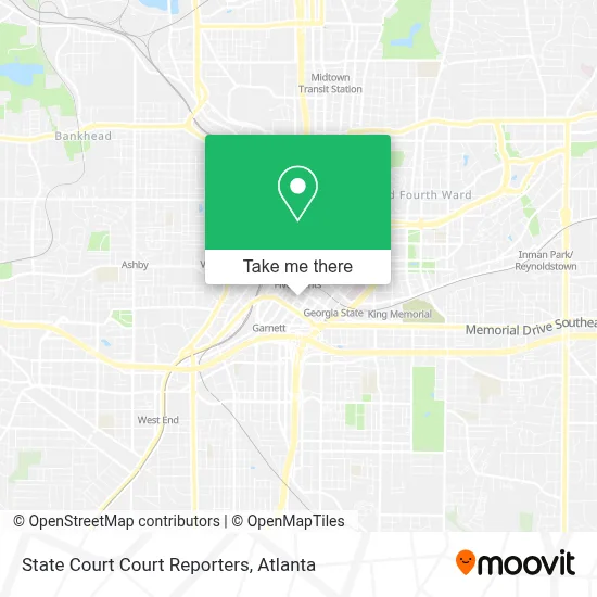 State Court Court Reporters map