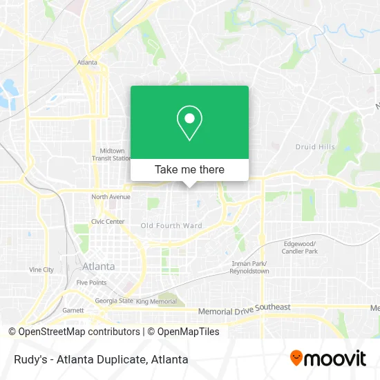 Rudy's - Atlanta Duplicate map