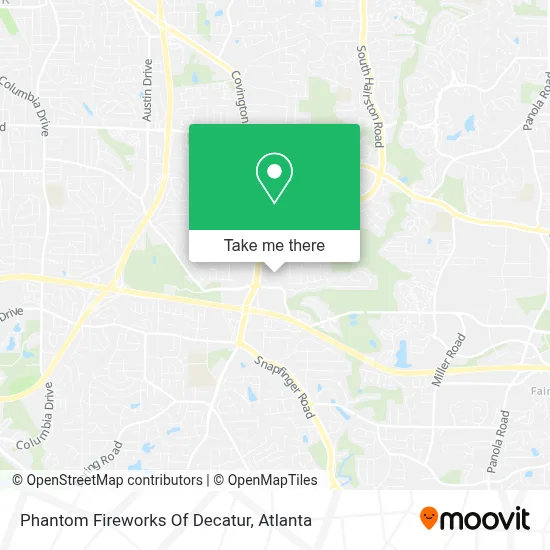 Phantom Fireworks Of Decatur map