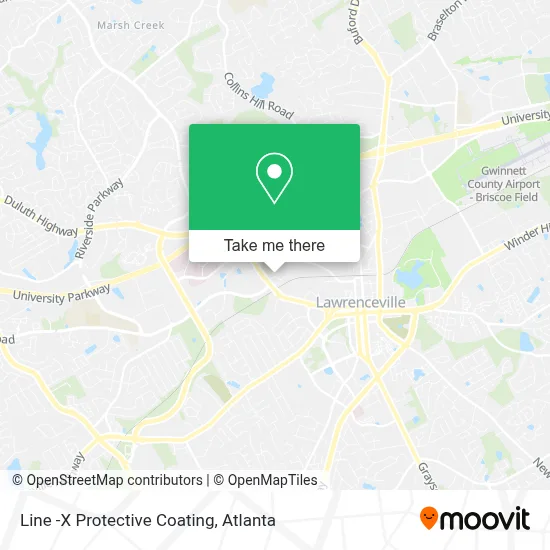 Line -X Protective Coating map