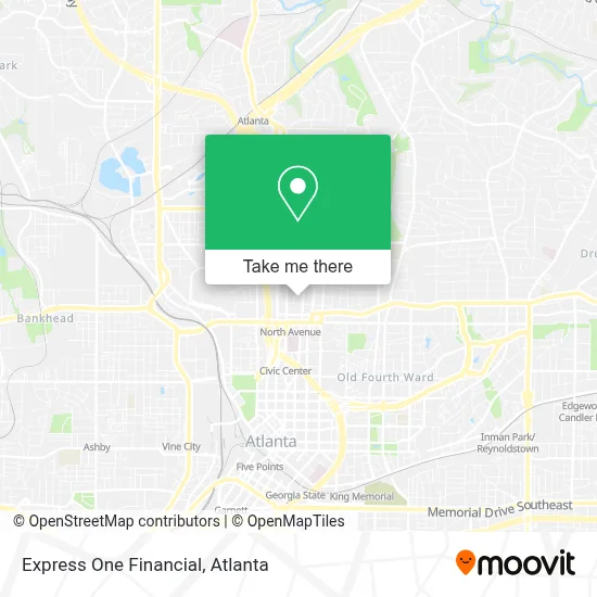 Express One Financial map