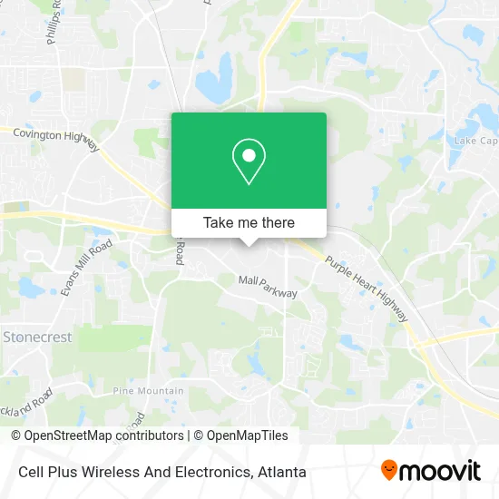 Cell Plus Wireless And Electronics map