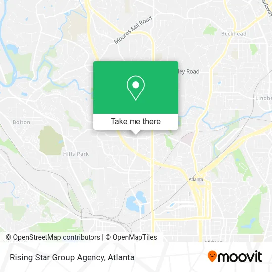 Rising Star Group Agency map