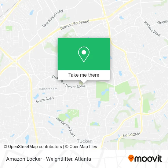 Amazon Locker - Weightlifter map