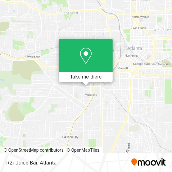 R2r Juice Bar map