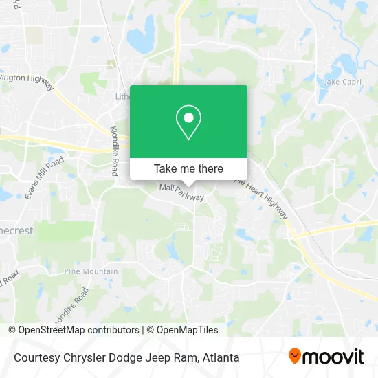 Courtesy Chrysler Dodge Jeep Ram map