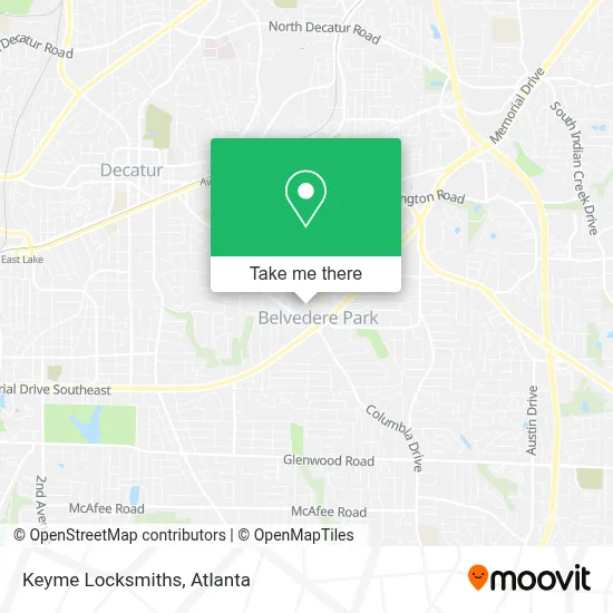 Keyme Locksmiths map