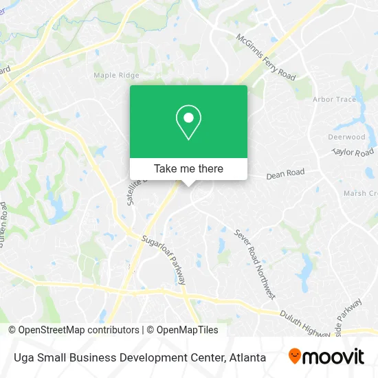 Uga Small Business Development Center map