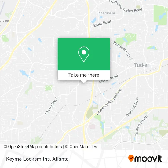 Keyme Locksmiths map