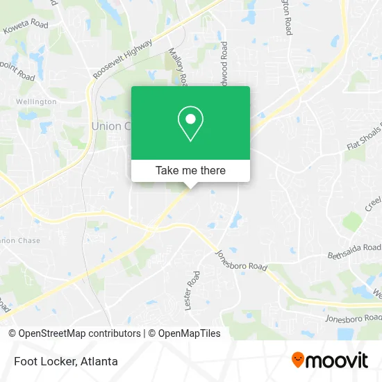 Foot Locker map