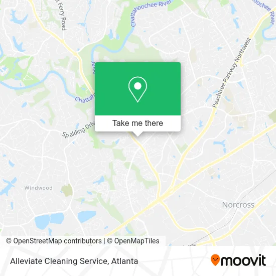 Alleviate Cleaning Service map