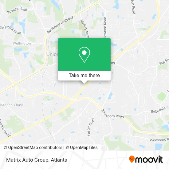 Matrix Auto Group map