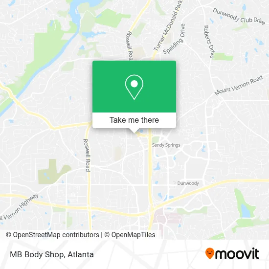 MB Body Shop map