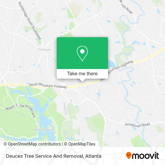 Deuces Tree Service And Removal map