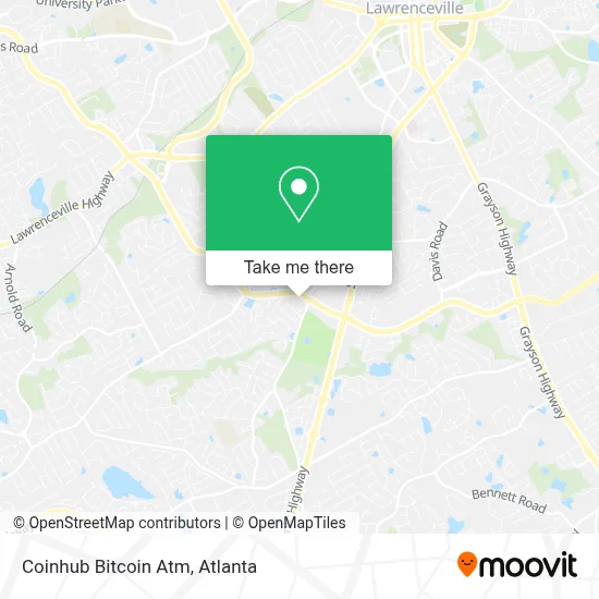 Coinhub Bitcoin Atm map