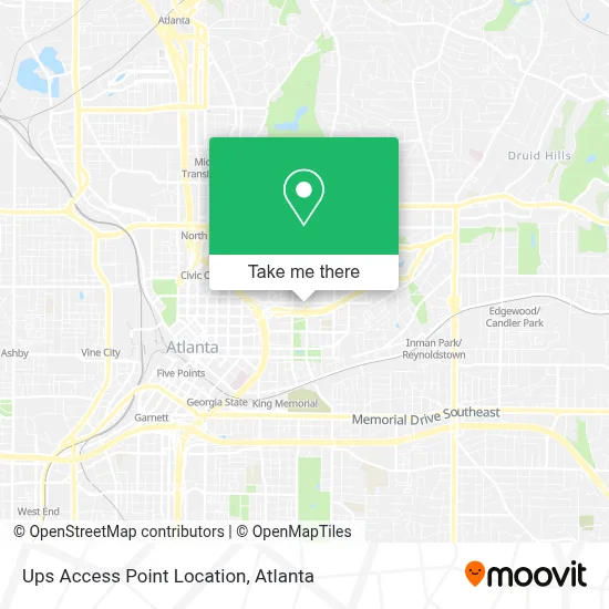 Ups Access Point Location map