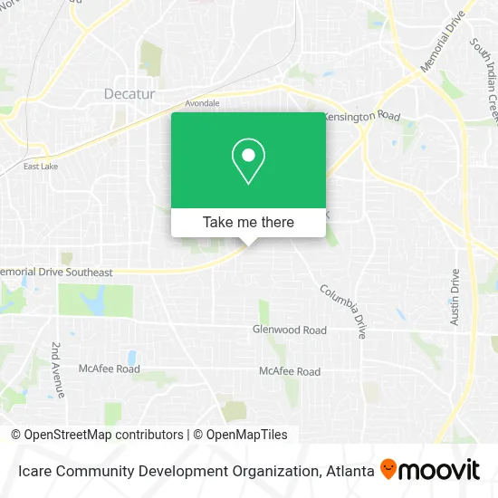 Icare Community Development Organization map