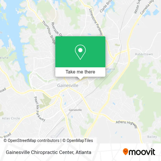 Gainesville Chiropractic Center map