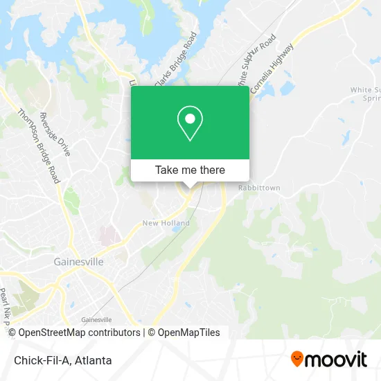 Chick-Fil-A map