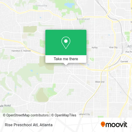 Rise Preschool Atl map