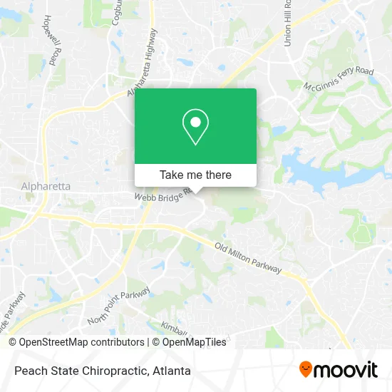 Peach State Chiropractic map