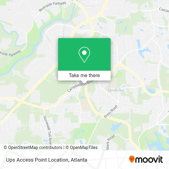 Ups Access Point Location map