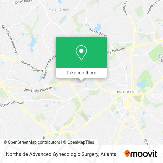 Northside Advanced Gynecologic Surgery map