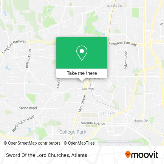 Sword Of the Lord Churches map