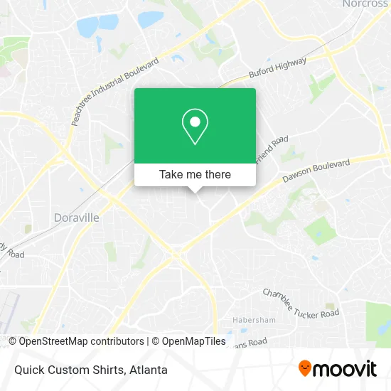 Quick Custom Shirts map