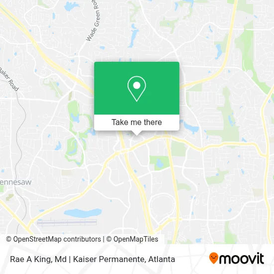 Rae A King, Md | Kaiser Permanente map