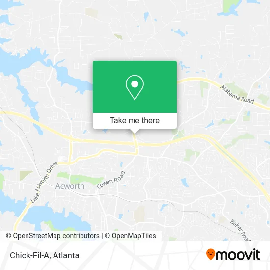 Chick-Fil-A map