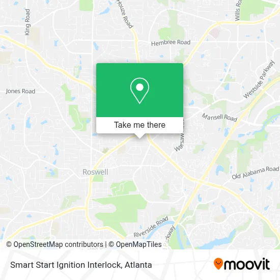 Smart Start Ignition Interlock map