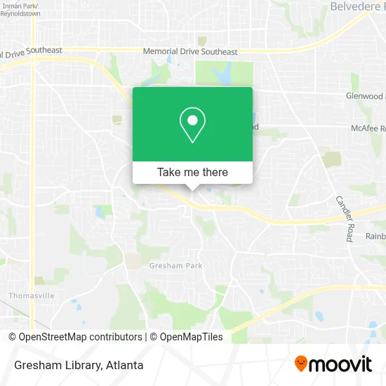 Gresham Library map