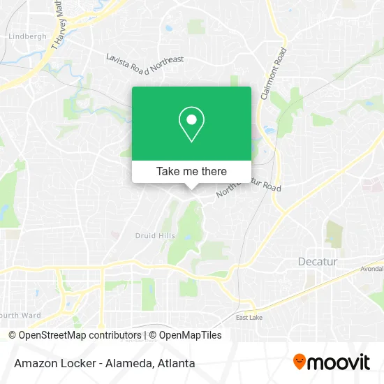 Amazon Locker - Alameda map