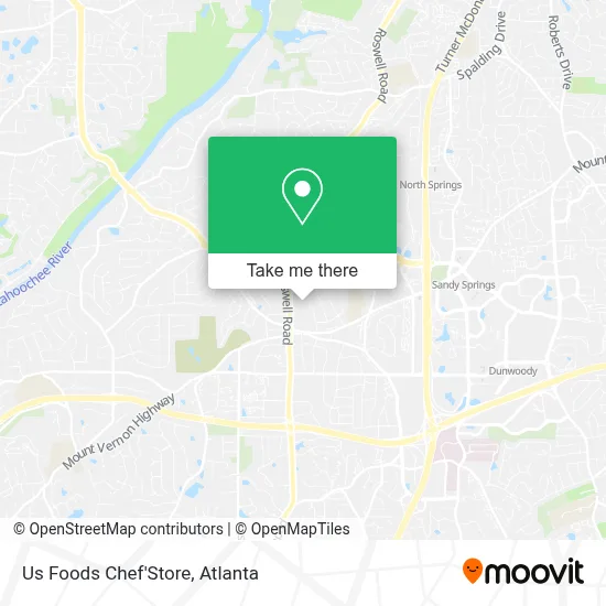 Us Foods Chef'Store map